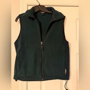 Woolrich Men's Dark Green Zip-Up Vest
